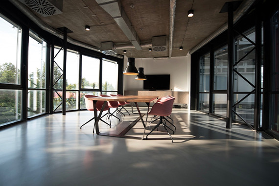 L-shape modular kitchen
